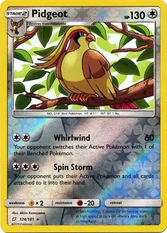 Pidgeot Reverse Holo 124