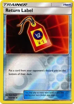 Return Label Reverse Holo 153