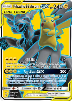 Full Art Pikachu & Zekrom GX