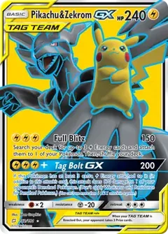 Full Art Pikachu & Zekrom GX 162