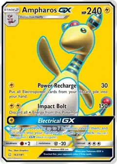 Full Art Ampharos GX 163
