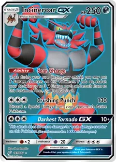 Full Art Incineroar GX 167