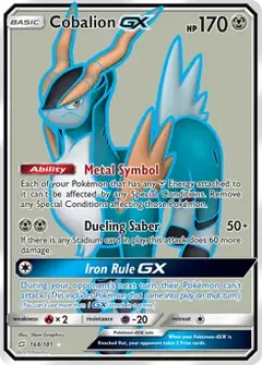 Full Art Cobalion GX 168