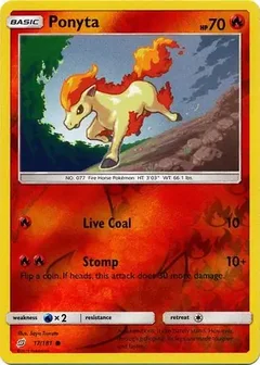 Ponyta Reverse Holo 17