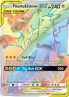 Pikachu & Zekrom GX Secret 184