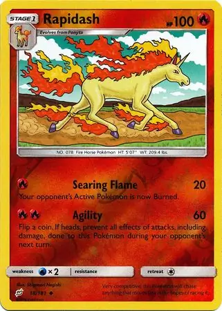 Rapidash Reverse Holo