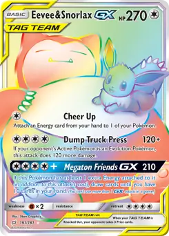 Eevee & Snorlax GX Secret