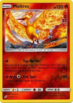 Moltres Reverse Holo 19