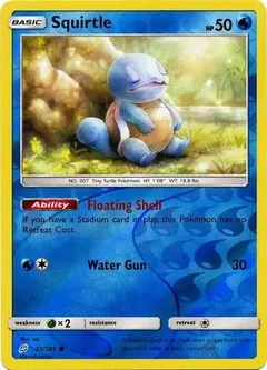 Squirtle Reverse Holo 22