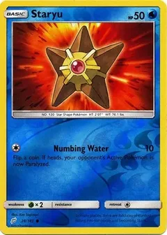 Staryu Reverse Holo 28