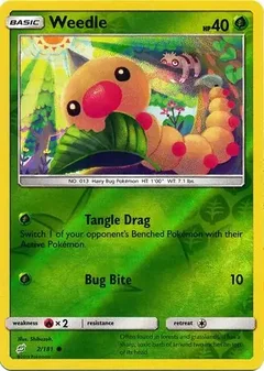 Weedle Reverse Holo 2