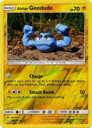 Alolan Geodude Reverse Holo