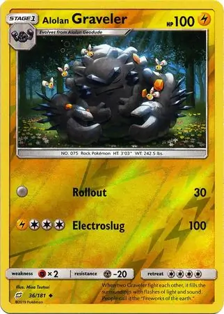 Alolan Graveler Reverse Holo