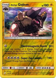 Alolan Golem Reverse Holo 37
