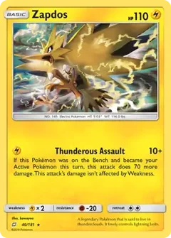 Zapdos Holo 40