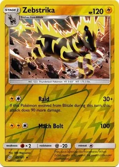 Zebstrika Reverse Holo 45