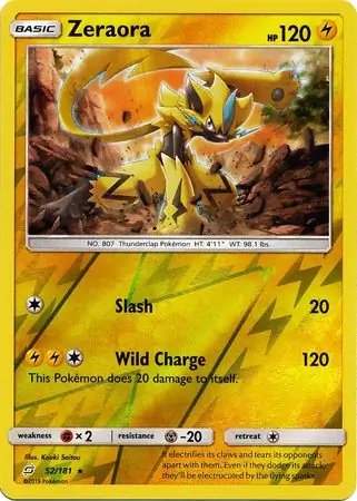 Zeraora Reverse Holo