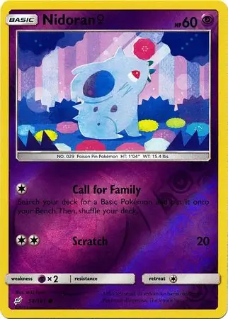 Nidoran F Reverse Holo