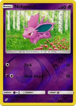 Nidoran M Reverse Holo