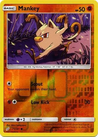 Mankey Reverse Holo