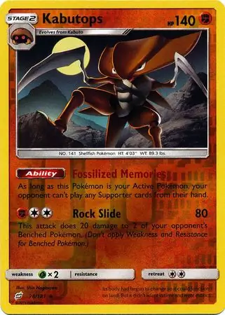 Kabutops Reverse Holo
