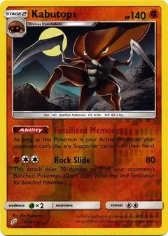 Kabutops Reverse Holo 78