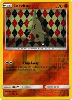 Larvitar Reverse Holo 79