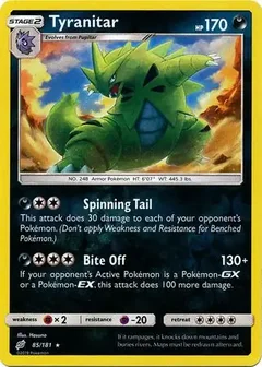 Tyranitar Reverse Holo 85