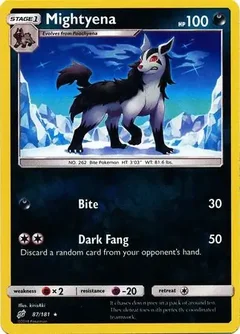 Mightyena Reverse Holo 87