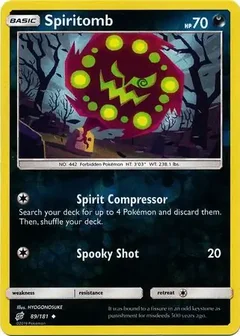 Spiritomb Reverse Holo 89