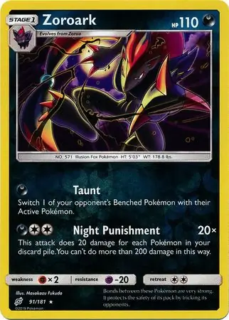 Zoroark Reverse Holo