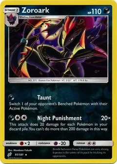 Zoroark Reverse Holo 91