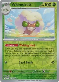 Whimsicott Reverse Holo 015
