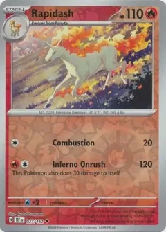 Rapidash Reverse Holo 027