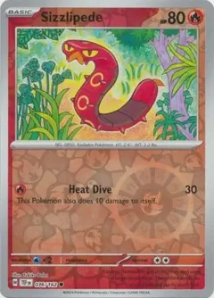 Sizzlipede Reverse Holo 036