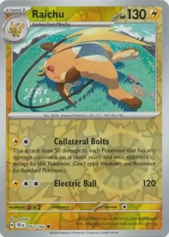 Raichu Reverse Holo 052
