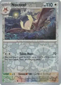 Noctowl Reverse Holo 127