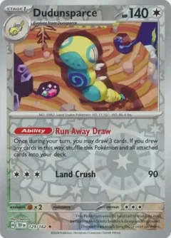 Dudunsparce Reverse Holo 129