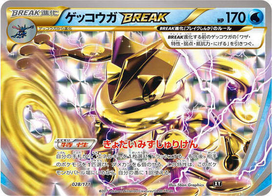 Greninja BREAK, The Best of XY #028 Pokémon card