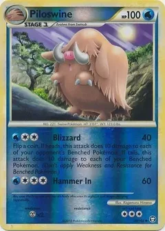 Piloswine Reverse Holo 48