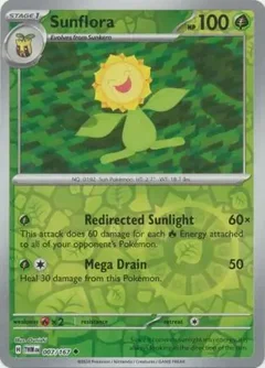 Sunflora Reverse Holo 007