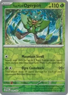 Teal Mask Ogerpon Reverse Holo 024
