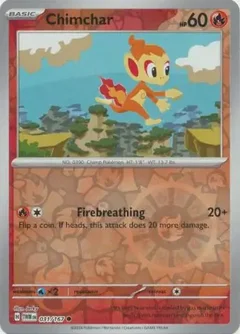 Chimchar Reverse Holo 031