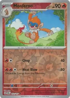 Monferno Reverse Holo 032