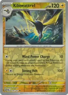 Kilowattrel Reverse Holo 076
