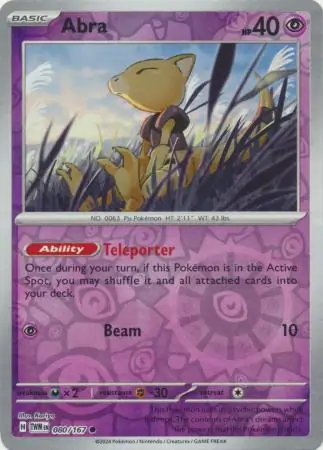 Abra Reverse Holo