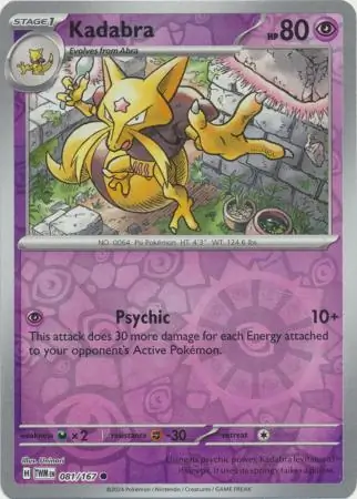 Kadabra Reverse Holo