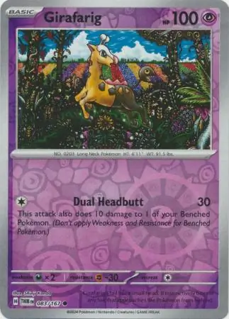Girafarig Reverse Holo