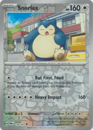 Snorlax Reverse Holo