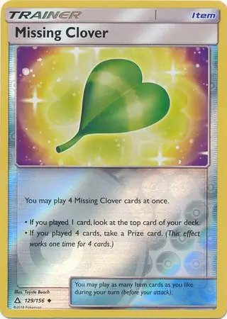 Missing Clover Reverse Holo